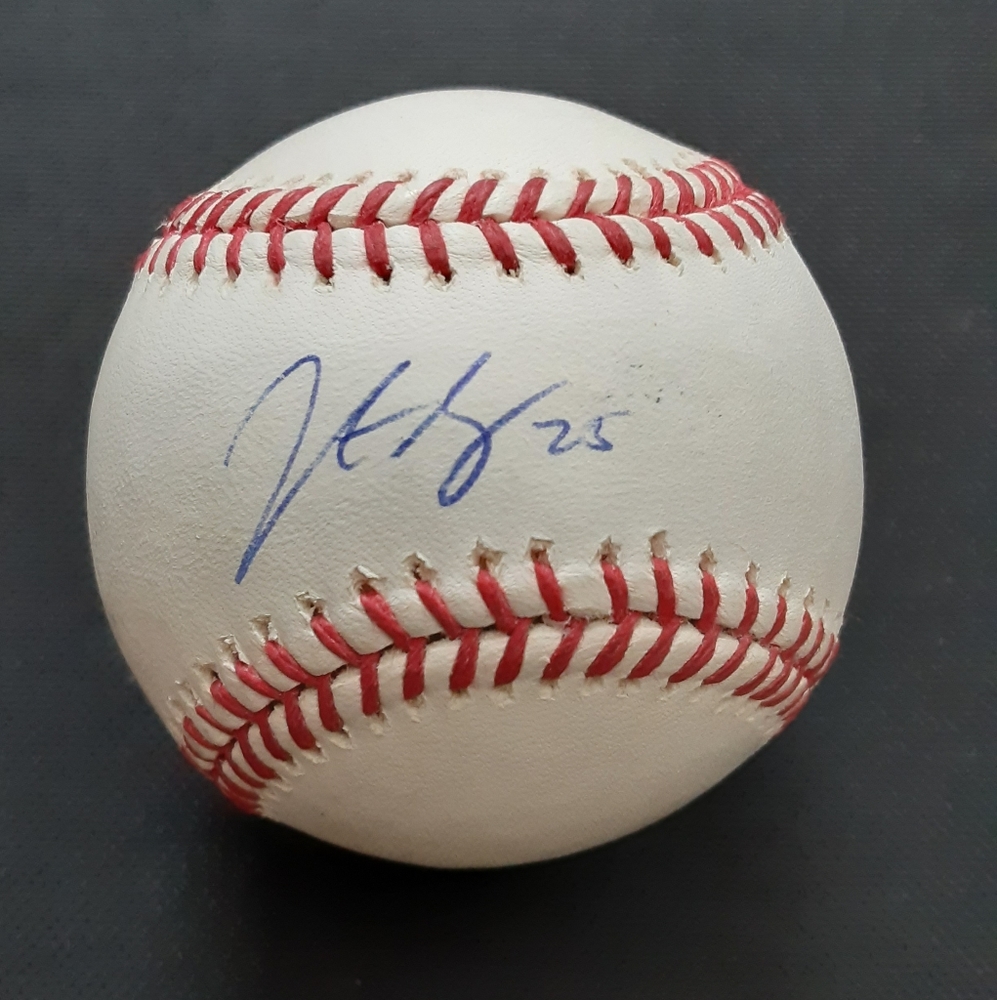 MLB all star signed autograph baseball Rangers Red Sox Braves Brewers